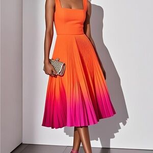 Elegant Orange Dress by FEHAUTE -size 4